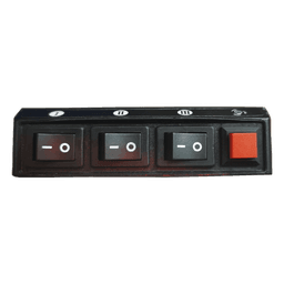 Switch de Control / 4 Interruptores / 12 VCC / 15 A / 104x55x33 mm / 4.09x2.17x1.30 in