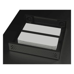 Gabinete Metálico de Seguridad para DVR/NVR, Ancho 396 mm x 78 mm de Alto x 