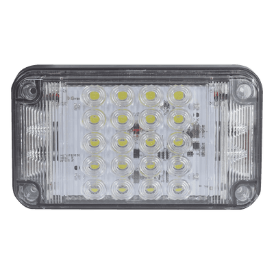  Luz de Advertencia de 7X4", Color Claro, Con Luces de Trabajo, Ideal para Ambulancias