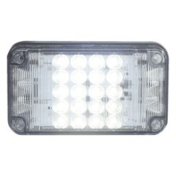  Luz de Advertencia de 7X4", Color Claro, Con Luces de Trabajo, Ideal para Ambulancias
