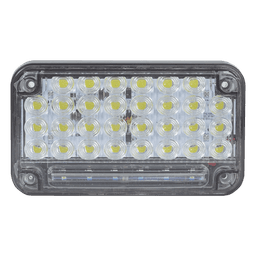 Luz de Advertencia de 7X4", Color Claro, Con Luz de Trabajo, Ideal para Ambulancias