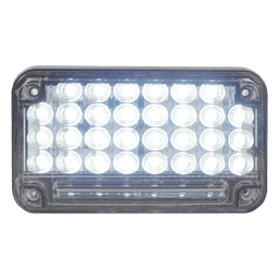 Luz de Advertencia de 7X4", Color Claro, Con Luz de Trabajo, Ideal para Ambulancias