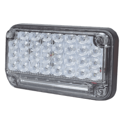 Luz de Advertencia de 7X4", Color Claro, Con Luz de Trabajo, Ideal para Ambulancias