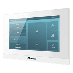 Monitor Color Blanco Linux / Pantalla Touch de 7 Pulgadas / SIP / POE / WIFI / Compatible con Frentes de Calle Akuvox