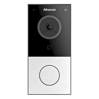 DOORBELL / WIFI / 100% en la Nube / POE / Bluetooth / NFC / Lector de Tarjetas MIFARE / Notificación en APP /  Llamada Telefónica / SIP / ONVIF / IP65 / Cámara 2 MP / Botón con Iluminación / Control de 1 Puerta