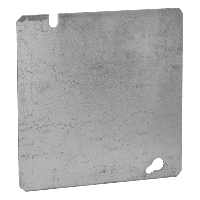 Tapa Cuadrada Ciega de  Acero Galvanizado de 4 11/16".