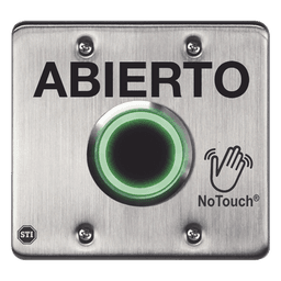 Interruptor IR NoTouch® de Acero Inoxidable, Salida Doble, ABIERTO