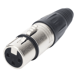 Kit Conector XLR Hembra + XLR Macho | Ideal para Conexiones de Micrófonos, Mezcladoras | Equipo de Audio Profesional
