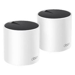 Kit 2 Routers Inalámbricos MESH Interior para Hogar / Doble Banda Wi-Fi 6 AX3000 Mbps / 3 Puerto Gigabit WAN/LAN / 2 Antenas Internas / Administración Mediante la App Deco (iOS, Android) / Protección HomeShield