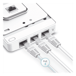 Punto de acceso Omada /  Doble Banda AC1200 MU-MIMO / Diseño para Pared con 3 Puertos Adicionales / Configuruación por Controlador o Stand-Alone / Alimentación PoE af/at