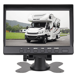 Sistema Profesional de Cámara de Reversa y Monitor Alámbrico para Vehículos de Trabajo y Montacargas