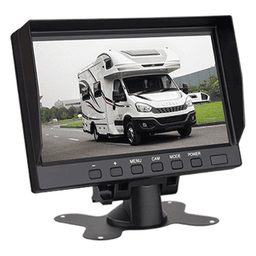 Sistema Profesional de Cámara de Reversa y Monitor Alámbrico para Vehículos de Trabajo y Montacargas
