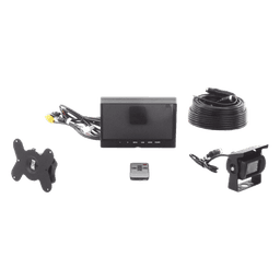 Sistema Profesional de Cámara de Reversa y Monitor Alámbrico para Vehículos de Trabajo y Montacargas