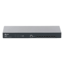 Switch Fibra Óptica L2+ Omada / 8 Puertos SFP+ 10G /  2 Puertos Consola (RJ45 y micro-USB) / Administración Centralizada Omada o Stand-Alone / Multicast IGMP / Calidad de Servicio / Montaje en Rack / Silencioso (sin ventiladores)