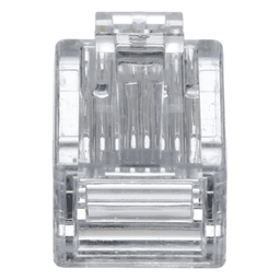 Plug RJ45 Cat5e, Para Cable UTP de Calibres 24-26 AWG, Chapado en Oro de 50 Micras, Paquete de 100 Piezas