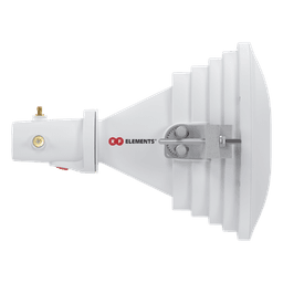 Antena Sectorial Horn / 45° Asimétrica / 17 dBi / 4.9-6.4 GHz / RP-SMA / Sin Lóbulos Laterales