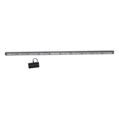 Barra de luz de advertencia de 10 Módulos de 6 LED, 49 Pulgadas Ambar