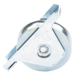 338 - Rueda de 10 cm / Capacidad Para Puertas de Hasta 380 kg / Canal Tipo "U"