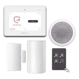 Kit de panel de alarma touchscreen de 7" all-in-one con Alexa integrada, sensor de movimiento, contacto magnético, sirena y control remoto