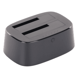 Base USB 3.0 para Disco Duro de Doble Bahía | Soporta Discos SATA de 2.5' & 3.5´ | Soporta discos de 12TB | Compatible con UASP, SATA 3.0 | Con adaptador de corriente 12V3A | Cable USB 1M | Alta Velocidad | Modo Clonación.
