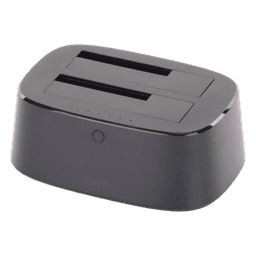 Base USB 3.0 para Disco Duro de Doble Bahía | Soporta Discos SATA de 2.5' & 3.5´ | Soporta discos de 12TB | Compatible con UASP, SATA 3.0 | Con adaptador de corriente 12V3A | Cable USB 1M | Alta Velocidad | Modo Clonación.