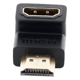 Adaptador HDMI de 90 Grados Macho a Hembra / Hacia Abajo / HDMI 2.0 4K@60Hz / Proporciona Flexibilidad Sin Doblar los Cables HDMI