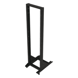 Rack Móvil de Acero de 2 Postes, 45 UR, Incluye 4 Ruedas Uso Rudo.