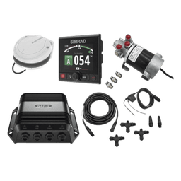 Piloto Automático Simrad para Embarcaciones Fueraborda y Dentrofueraborda / Paquete Completo / Controlador AP44 con Pantalla a Color 4.1 Pulgadas / Bomba Hidráulica RPU-80 / Brújula Precision-9 / Compatible con NMEA 2000® / Virtua