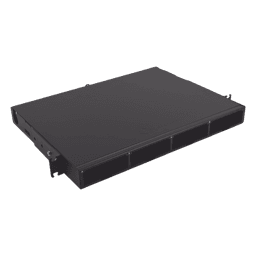 Distribuidor de Fibra Óptica de Alta Densidad LigthVerse *Core* Para Rack de 19 Pulgadas, Acepta 4 Placas Plug and Play, Hasta 96 Fibras, 1 UR