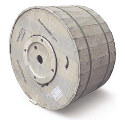 Carrete de 4 Kilómetros de Fibra Óptica Aérea Mini ADSS (ASU) G.652D, Monomodo de 24 Hilos, Exterior, Span 120, Loose Tube