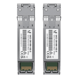 UFiber Módulo SFP+ 10G, transceptor MiniGibic MultiModo 10 Gbps, distancia 300m, conectores LC, paquete de 2 piezas