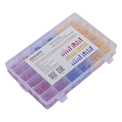 Juego de 580 pzas. Terminales Variadas con Forro y Caja de Almacenamiento.