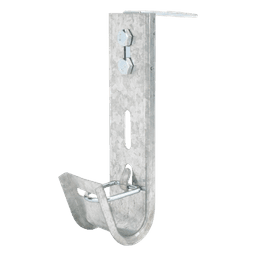 Soporte (Gancho) tipo J-Hook, hasta 7 cables Cat6, ideal para soportar cableado en los espacios de manipulación al aire, Para instalación en interior