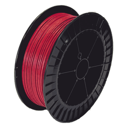 Bobina de 152 Metros de Cable Detector de Calor, Temperatura Fija 68 grados Celsius, Recubrimiento de Nylon Rojo para Aplicaciones en Exterior, con Guía Acerada
