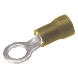 Zapata Terminal de Ojillo  para Tornillo 5/16 in (8 mm)/ Calibre 12-10 AWG / Con Aislamiento de Vinilo.