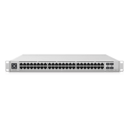 UniFi Switch Enterprise administrable capa 3, 48 puertos 2.5GbE RJ45 POE+, 4 puertos 10G SFP+, 720W, con pantalla táctil de 1.3"