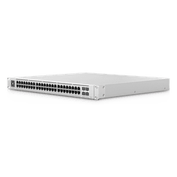 UniFi Switch Enterprise administrable capa 3, 48 puertos 2.5GbE RJ45 POE+, 4 puertos 10G SFP+, 720W, con pantalla táctil de 1.3"