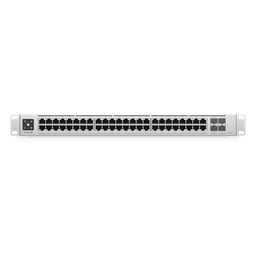 UniFi Switch Enterprise administrable capa 3, 48 puertos 2.5GbE RJ45 POE+, 4 puertos 10G SFP+, 720W, con pantalla táctil de 1.3"