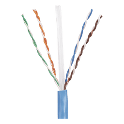 Bobina de Cable UTP 305 Metros (1000 Pies) de Cobre, PanNet, Azul, Categoría 5e (24 AWG), PVC (CM), de 4 Pares