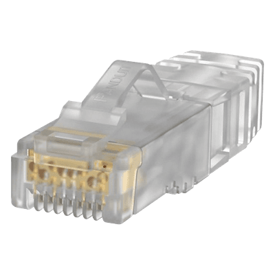Plug RJ45 Cat6A, Para Cable UTP de Calibre 26 AWG, Chapado en Oro de 50 Micras, Paquete de 100 Piezas
