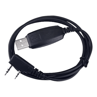 Cable de Programación USB / Conector Dual 2.5 mm y 3.5 mm / Longitud 100 cm (3.2 ft) / Windows 7/8/10 / Radios Analógicos y Digitales