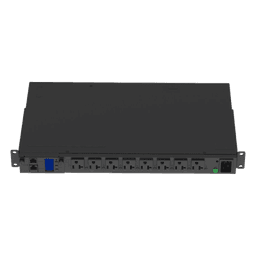 PDU Switchable y Monitoreable por Toma (MS) para Distribución de Energía, Enchufe de Entrada NEMA L5-20P, Con 8 Salidas 5-20R, Horizontal 19in, 120 Vca, 15 Amp, 1UR