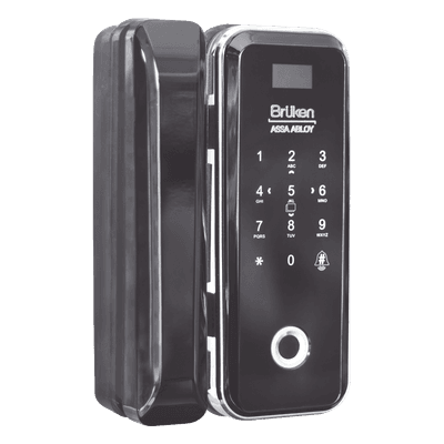 Cerrojo Electrónico con Lector de Huella/ Contraseña/ Tarjeta para Puerta de Vidrio 