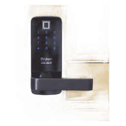 Cerrojo Electrónico con Manija para Puerta de Madera/ Huella/ Contraseña/ Tarjeta