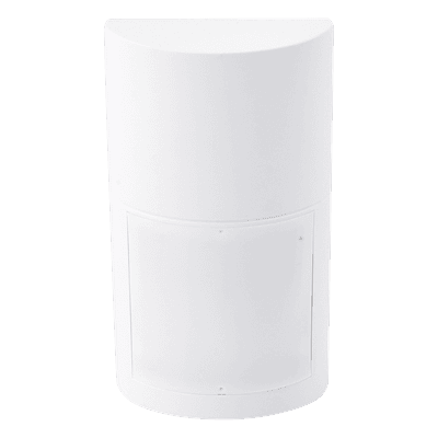Detector de Movimiento Pasivo / Doble tecnologia (Microondas y PIR) / Altura de montaje 0.8m a 2.7 m  ajustable / Estándar Cableado / 100% Exterior / Compatible con cualquier panel de alarma