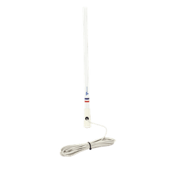 Antena Marina VHF / Fibra de Vidrio / 156-163 MHz / 6.5 dBi / Cable 10 m (32.8 ft) / PL-259 / Exterior IP67
