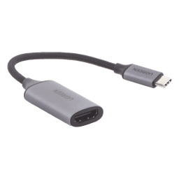 Cable Adaptador USB-C a HDMI / 4K@60Hz / HDR / Thunderbolt 3 / DisplayPort Alt Mode / Aluminio / 10 cm (0.33 ft)