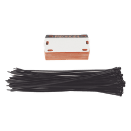 Etiqueta Autolaminada para Identificación de Fibra Óptica Paquete de 25 Piezas, Para Uso Interior/Exterior, Dimensiones de 90 x 50 mm (3.54 x 1.97 Pulgadas), Color Negro con Naranja