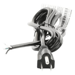 Cable de Alimentación Eléctrica para 120-240 Vca | 1.8 Metros (5.91 Pies) | 3 Fases | Cables Libres