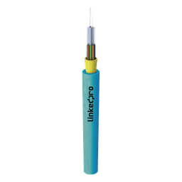 Cable de Fibra Óptica Multimodo OM4 50/125, 6 Hilos, para Interior, Tight Buffer 900µm, OFNR Riser, Dieléctrica, Precio Por Metro, (Hasta 2000 Metros en un Solo Tramo de Cable)